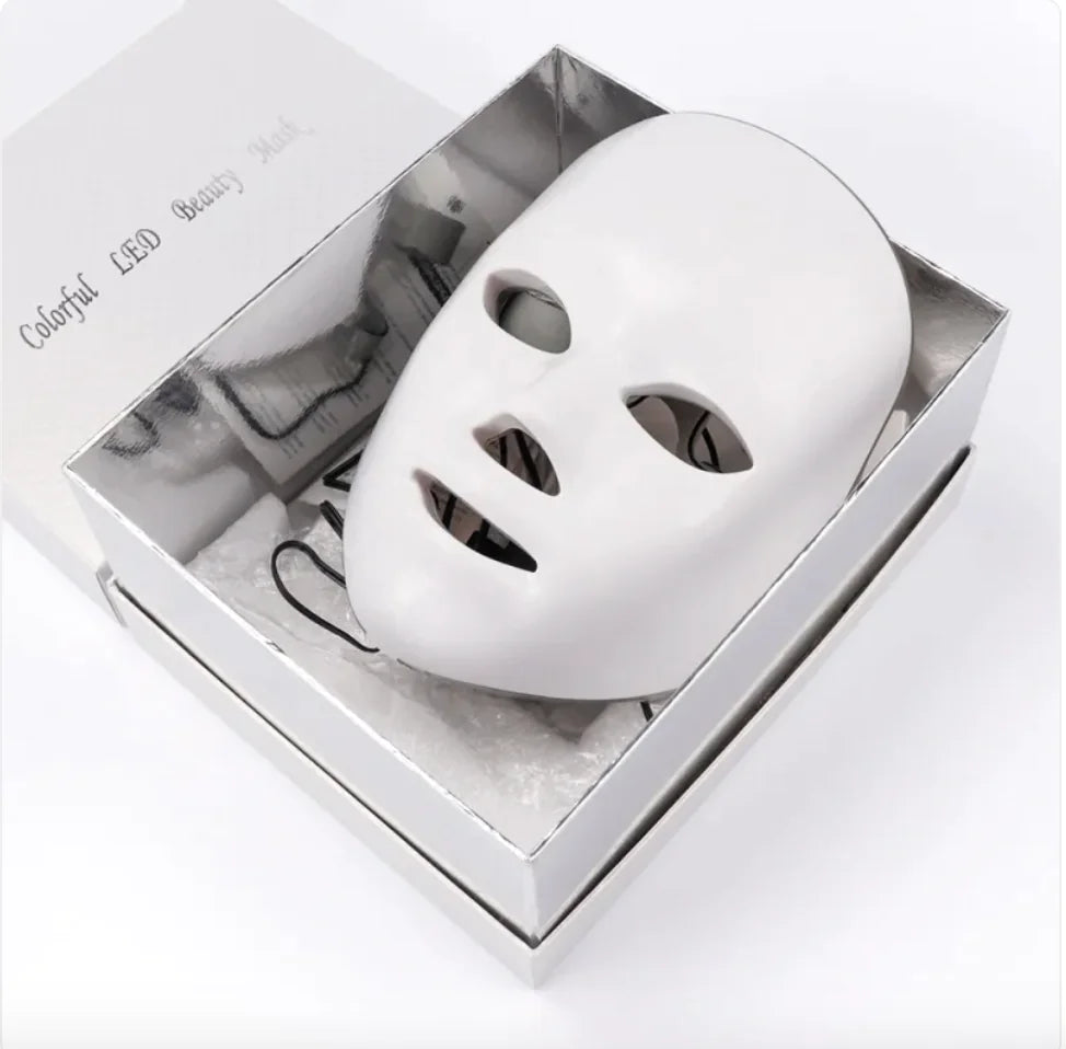 Anti-aging LED mask with red light therapy